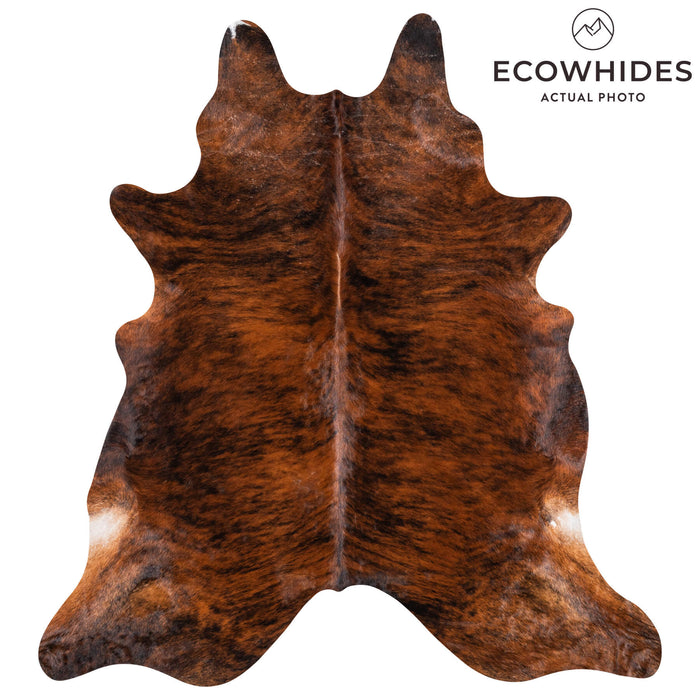 Brazilian Brindle Cowhide Rug Size 7'7" L x 6'11" W 1066