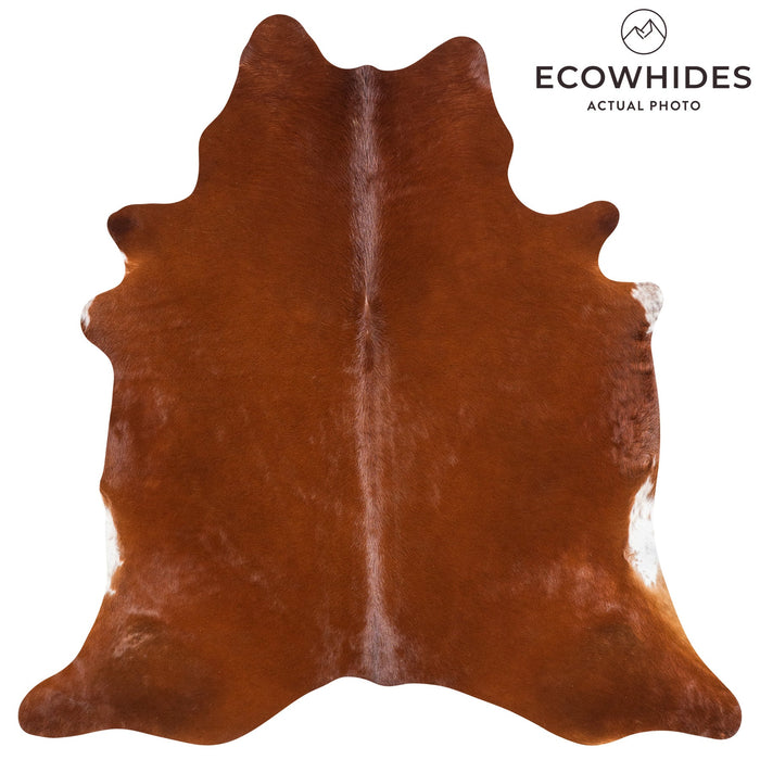 Brazilian Brown Cowhide Rug Size 6'7" L x 6'6" W 1189