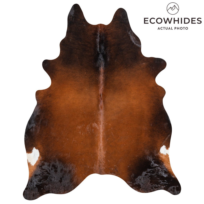 Brazilian Mahogany Cowhide Rug Size 8'4" L x 6'9" W 1197