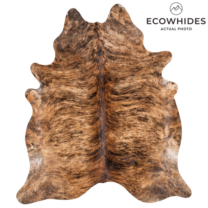 Brazilian Brindle Cowhide Rug Size 7'11" L x 7'1" W 1225