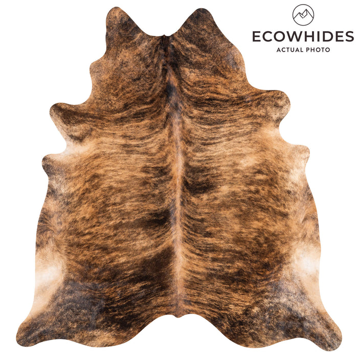 Brazilian Brindle Cowhide Rug Size 8'1" L x 7'4" W 1227