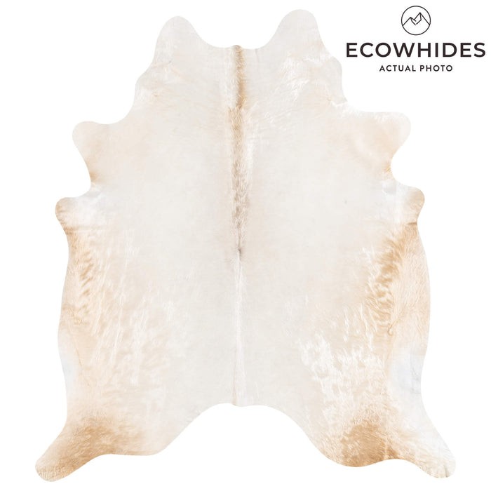 Brazilian Champagne Cowhide Rug Size 7'7" L x 6'8" W 1291