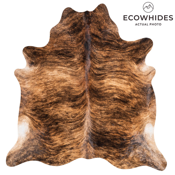Brindle Cowhide Rug Size 7'2" L x 6'9" W 1311