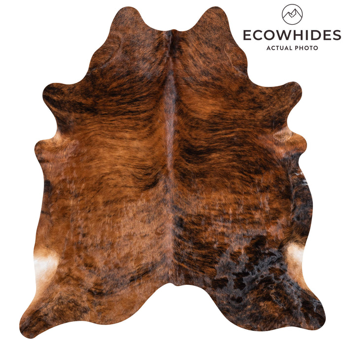 Brindle Cowhide Rug Size 6'11" L x 6'4" W 1318