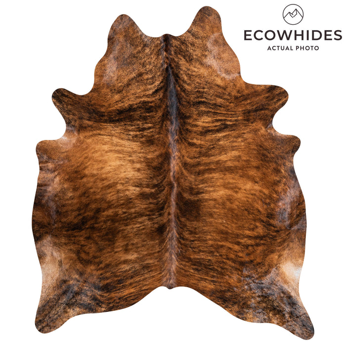Brindle Cowhide Rug Size 7'6" L x 6'9" W 1319