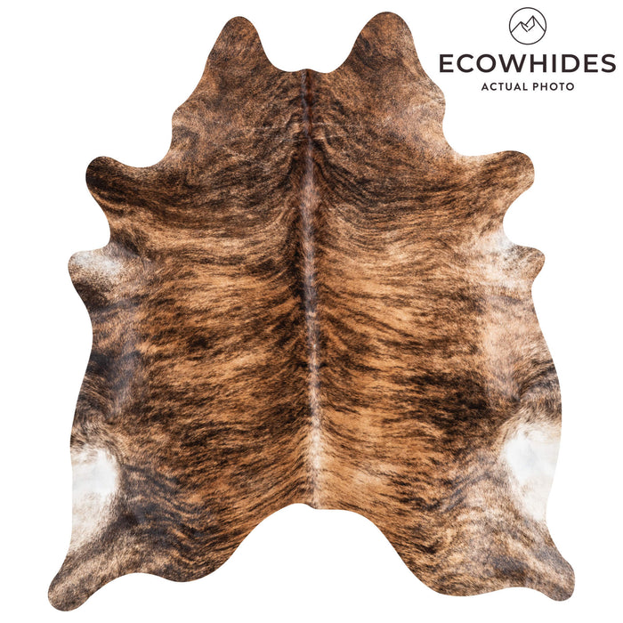 Brindle Cowhide Rug Size 7'5" L x 6'6" W 1338