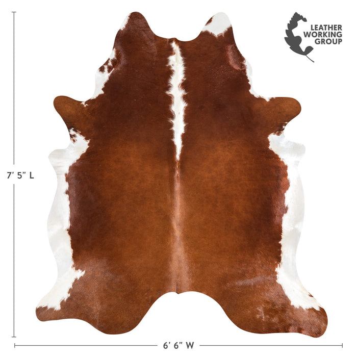 Hereford Cowhide Rug Size 7'5" L x 6'6" W 1350