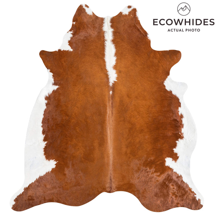 Brazilian Hereford Cowhide Rug Size 7'6" L x 6'10" W 1357