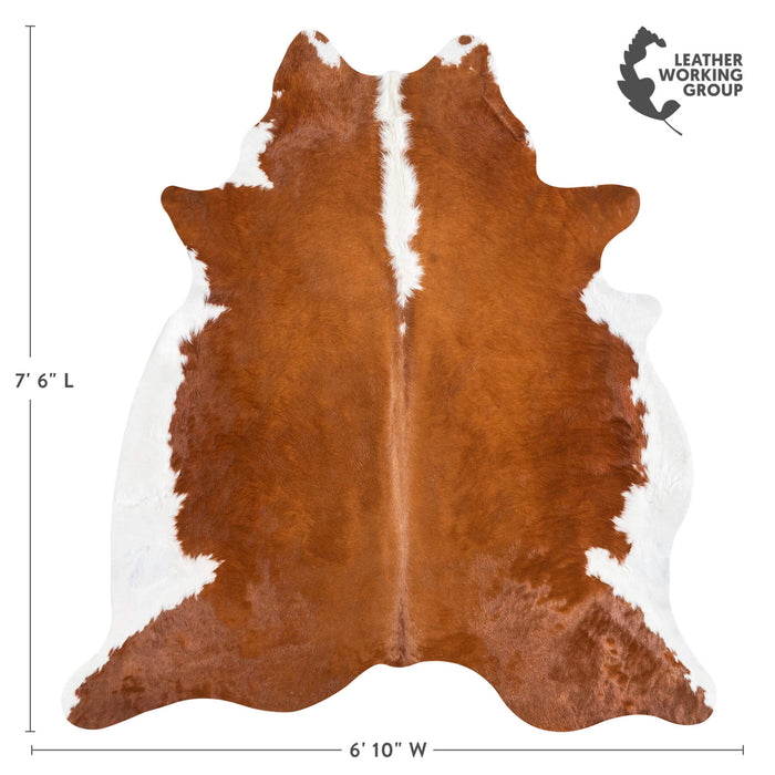 Hereford Cowhide Rug Size 7'6" L x 6'10" W 1357