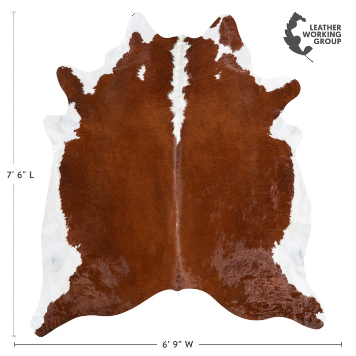 Hereford Cowhide Rug Size 7'6" L x 6'9" W 1360