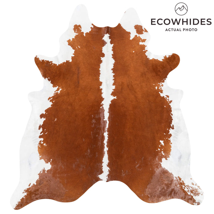 Brazilian Hereford Cowhide Rug Size 7'9" L x 7'3" W 1428