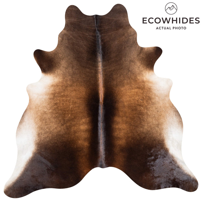 Brazilian Mahogany Cowhide Rug Size 7'1" L x 6'11" W 1494