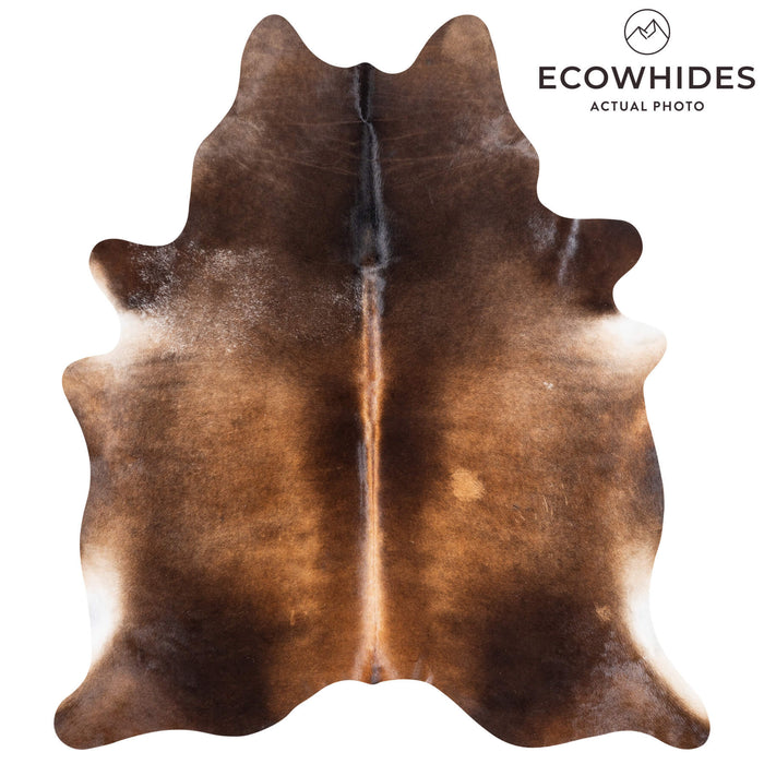 Brazilian Mahogany Cowhide Rug Size 6'11" L x 6'2" W 1502