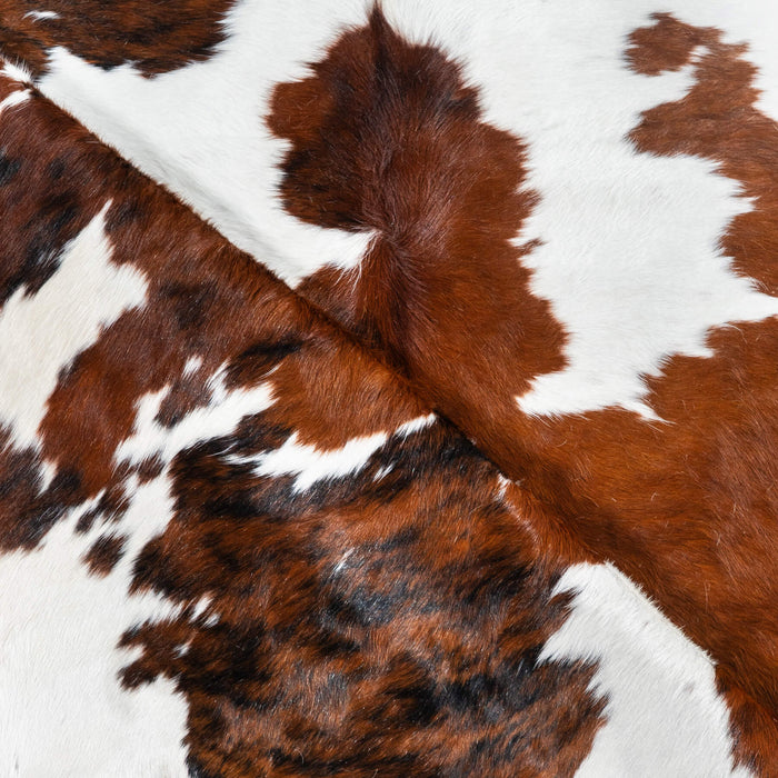 Tricolor Cowhide Rug Size 7'5" L x 6'10" W 1711