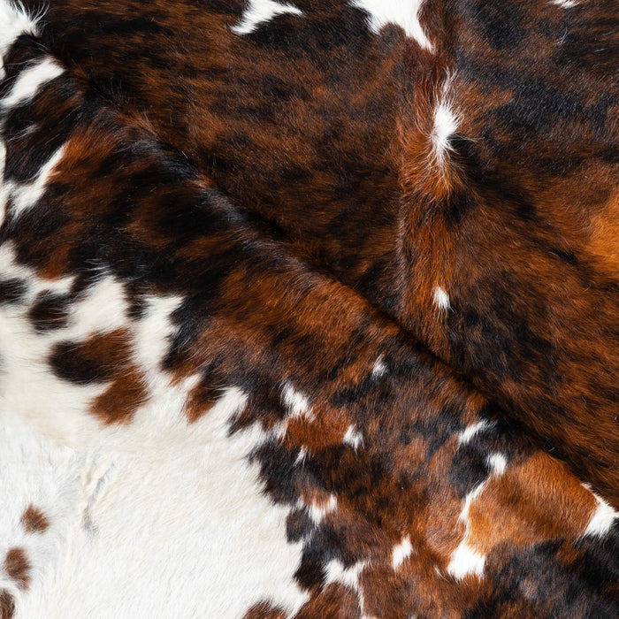 Tricolor Cowhide Rug Size 7'8" L x 7'3" W 1722