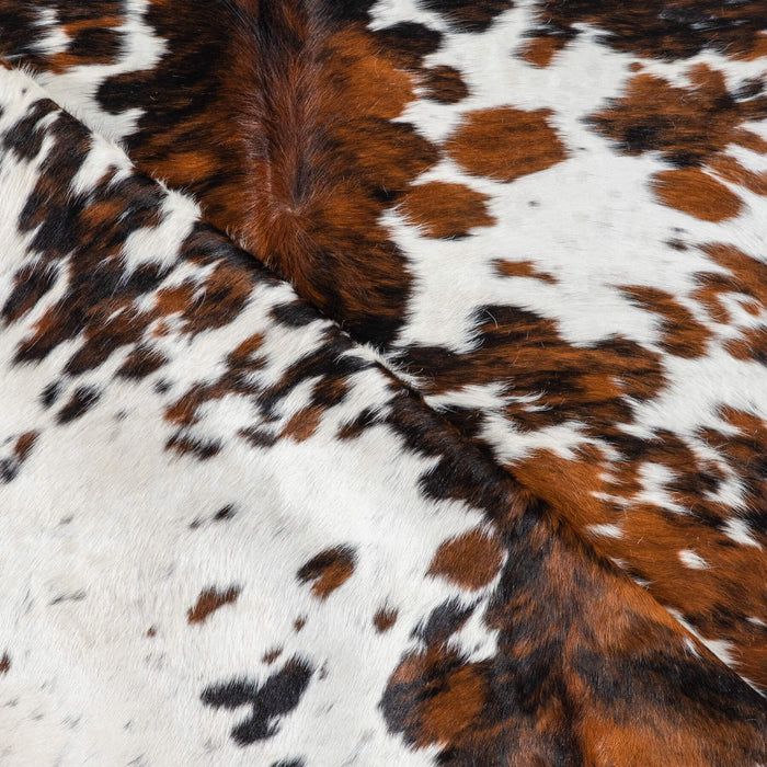 Tricolor Cowhide Rug Size 6'11" L x 5'10" W 1788