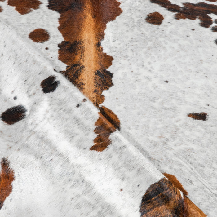 Tricolor Cowhide Rug Size 7'9" L x 6'11" W 1843