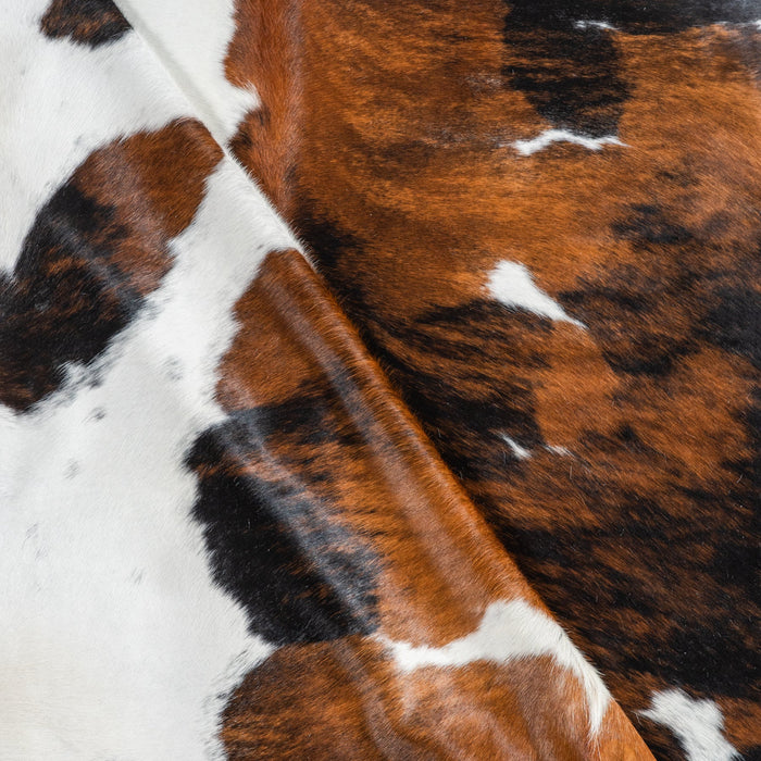 Tricolor Cowhide Rug Size 7'10" L x 7'4" W 1844