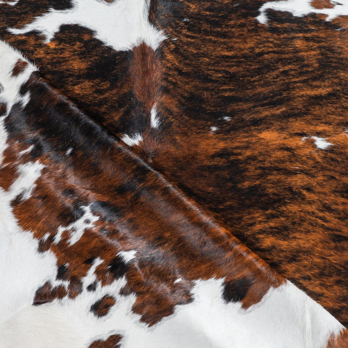 Tricolor Cowhide Rug Size 7'6" L x 6'9" W 1854