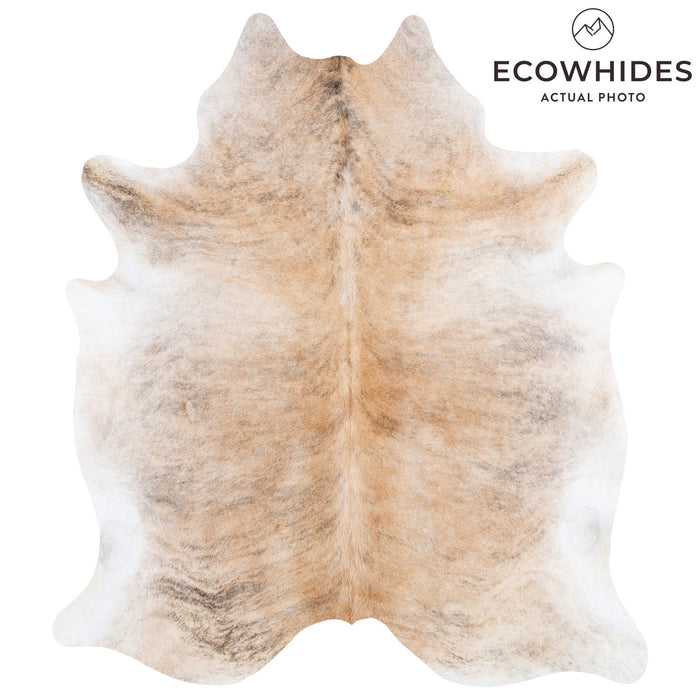 Light Brindle Cowhide Rug Size 7'9" L x 6'9" W 1909