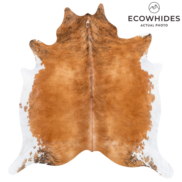 Brindle White Belly Cowhide Rug Size 6'10" L x 6'4" W 1984