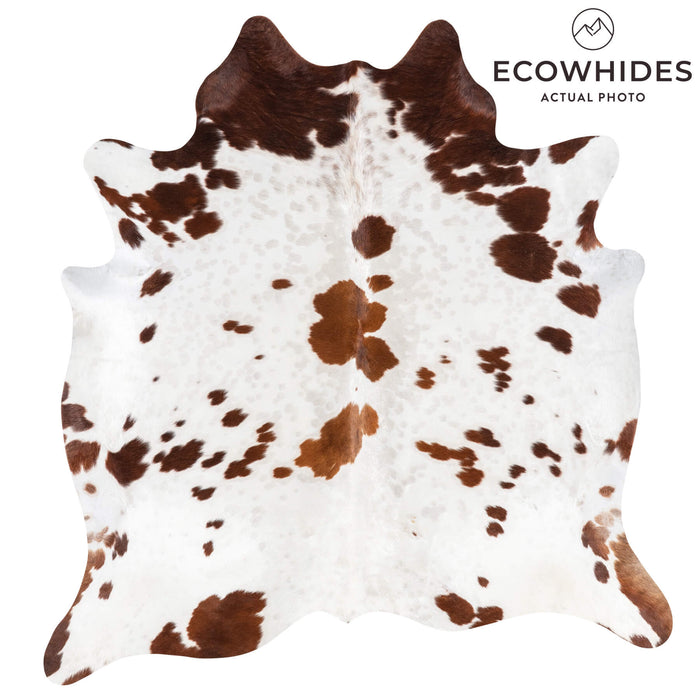 White Tricolor Cowhide Rug Size 7'0" L x 6'7" W 1997