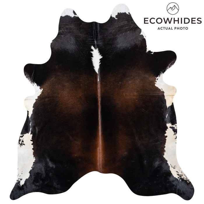 Brazilian Mahogany Cowhide Rug Size 7'7" L x 6'6" W 2311