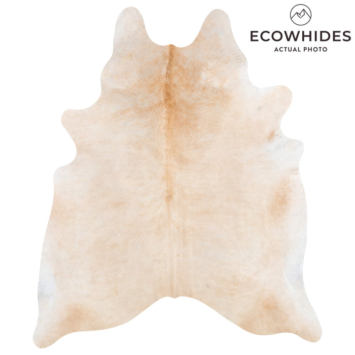 Brazilian Beige Cowhide Rug Size 7'7" L x 6'6" W 2332