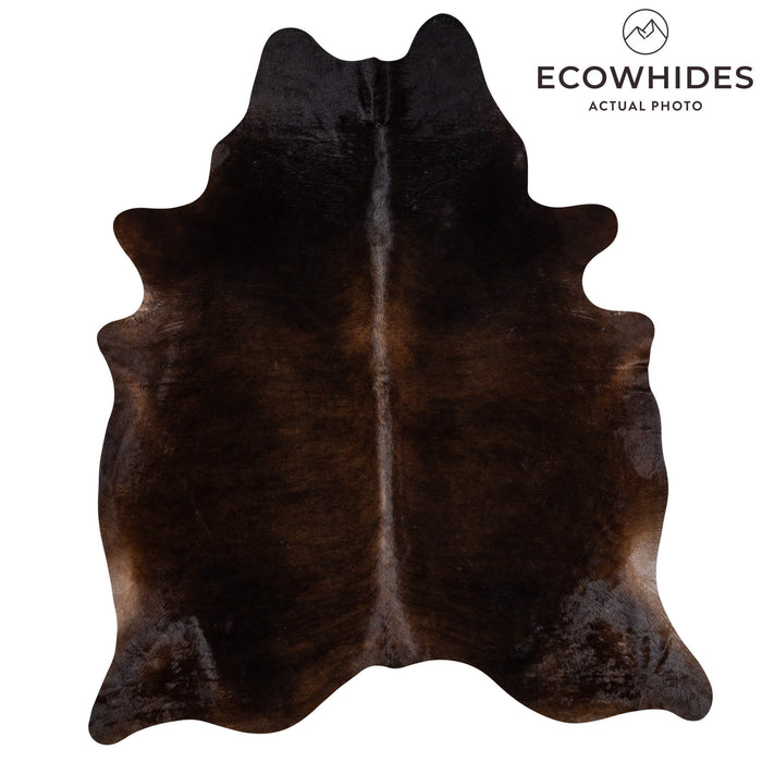 Brazilian Mahogany Cowhide Rug Size 7'7" L x 6'6" W 2344