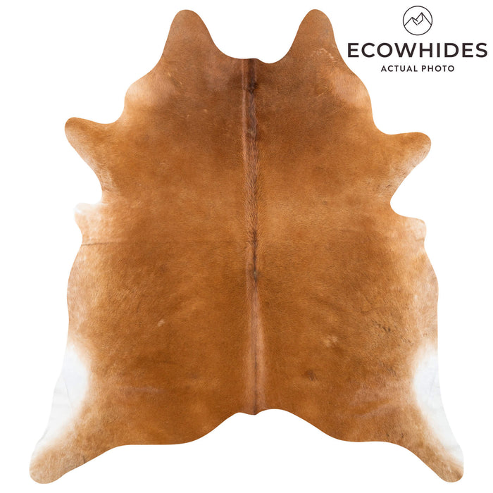 Brazilian Brown Cowhide Rug Size 7'7" L x 6'6" W 2395
