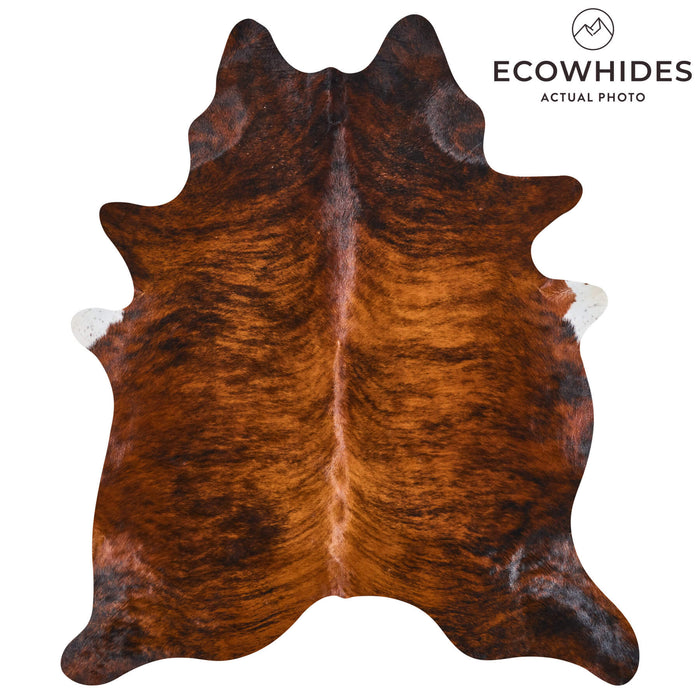 Brazilian Brindle Cowhide Rug Size 6'11" L x 5'11" W 2599