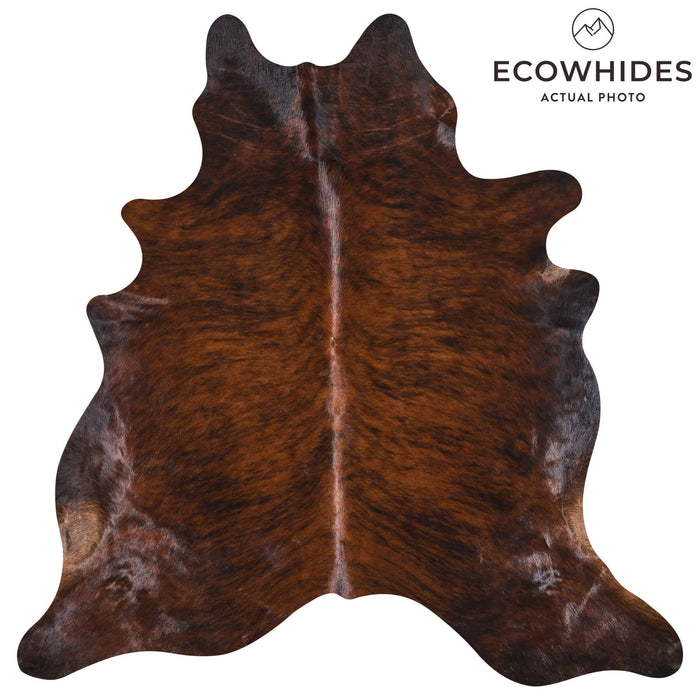 Brazilian Brindle Cowhide Rug Size 7'0" L x 6'6" W 2608