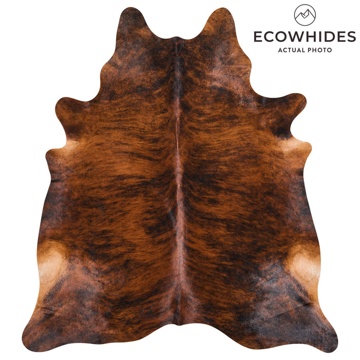Brazilian Brindle Cowhide Rug Size 8'4" L x 7'5" W 2630