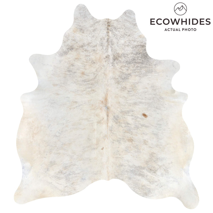 Brazilian Light Grey Brindle Cowhide Rug Size 6'11" L x 5'11" W 2660