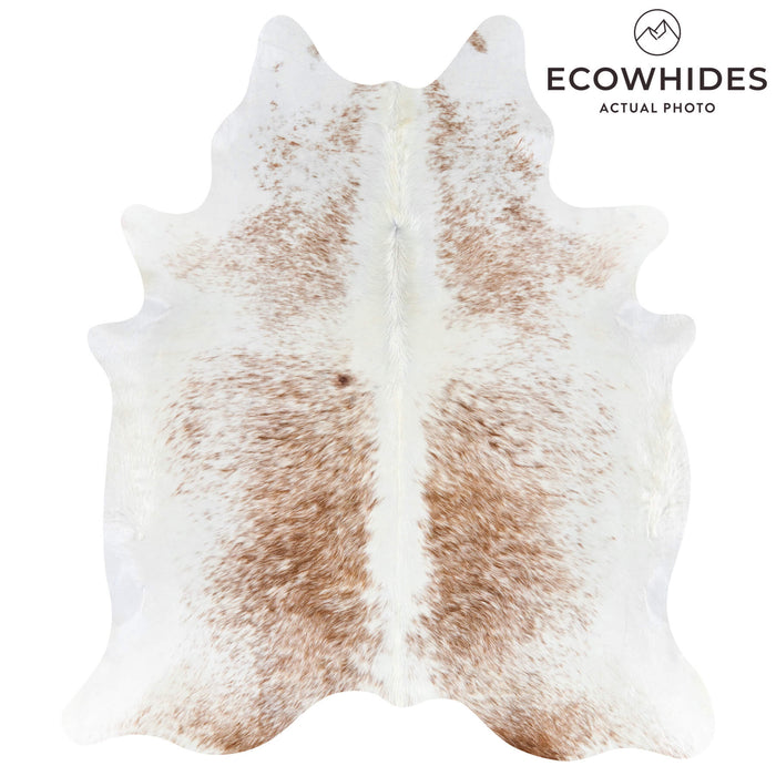 Brazilian Brown Salt and Pepper Cowhide Rug Size 6'8" L x 5'9" W 2666
