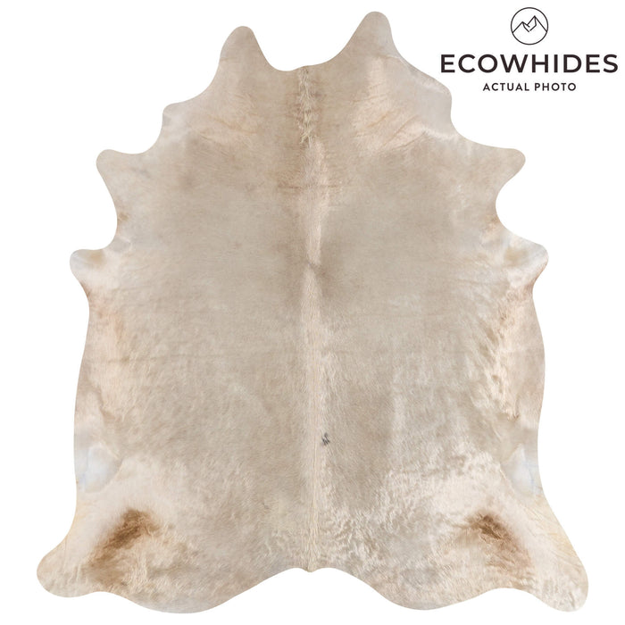 Brazilian Champagne Cowhide Rug Size 7'7" L x 6'9" W 2672