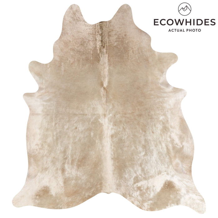 Brazilian Champagne Cowhide Rug Size 7'8" L x 6'8" W 2673