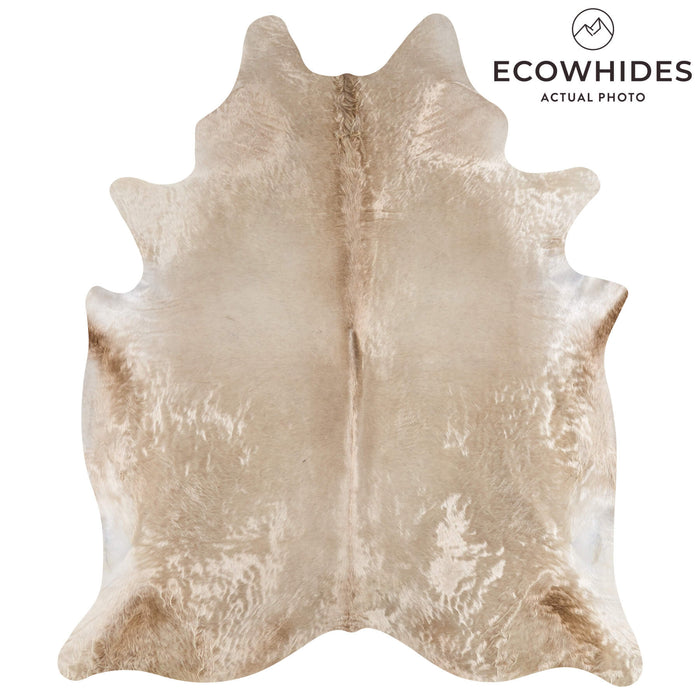Brazilian Champagne Cowhide Rug Size 8'1" L x 7'0" W 2675