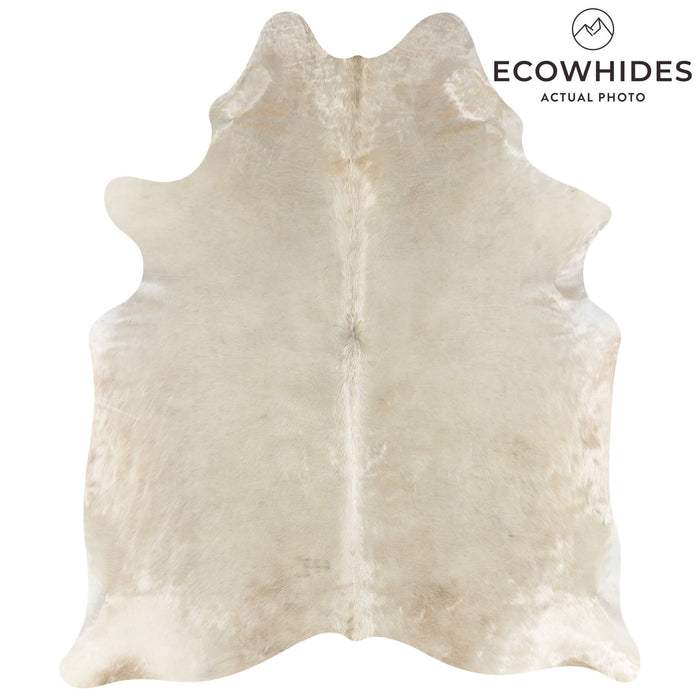 Brazilian Champagne Cowhide Rug Size 6'6" L x 5'5" W 2685