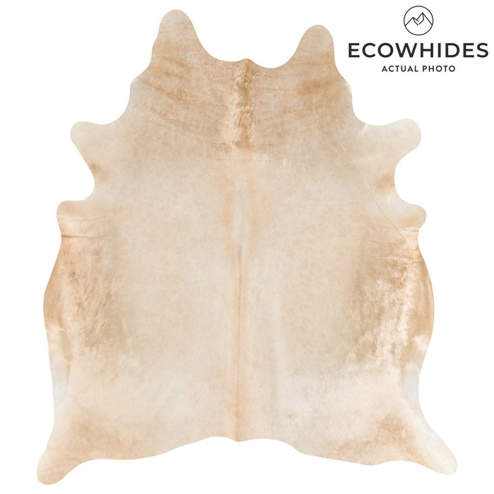 Brazilian Champagne Cowhide Rug Size 7'2" L x 6'5" W 2693