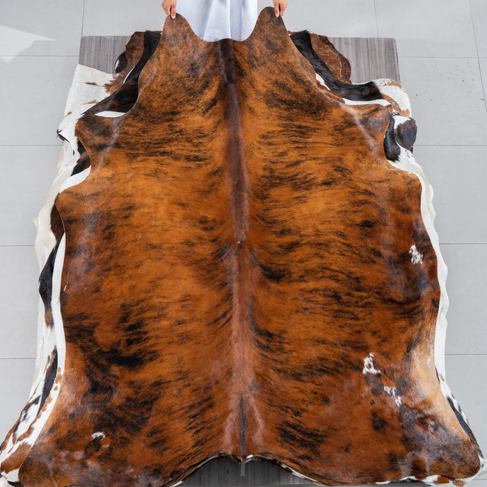 Brindle Cowhide Rug Size 7'4" L x 6'7" W 2922