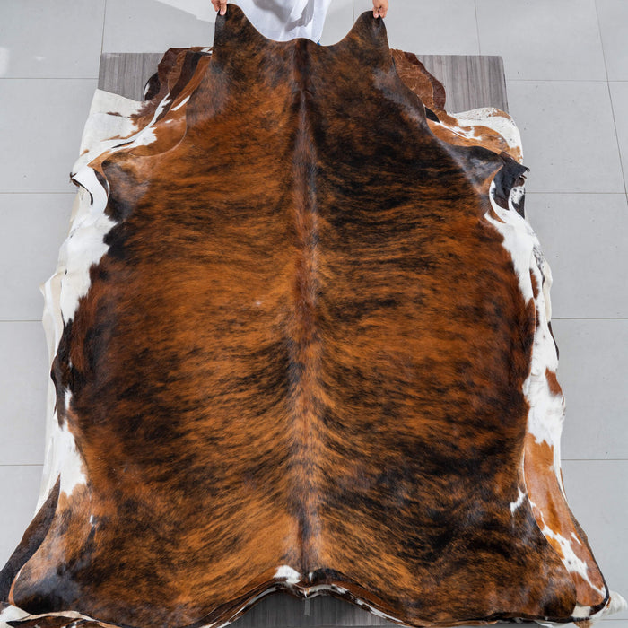 Brindle Cowhide Rug Size 7'4" L x 6'2" W 2933