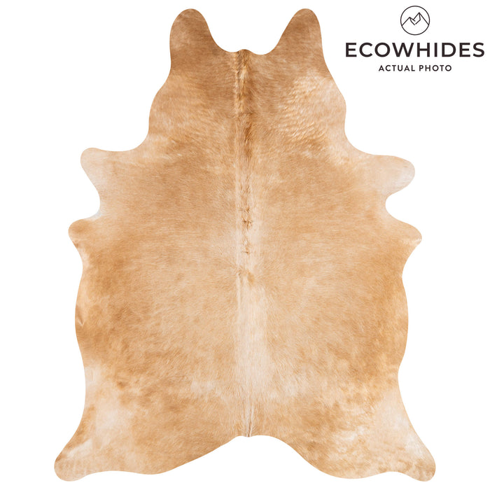 Brazilian Beige Cowhide Rug Size 7'8" L x 6'2" W 3106