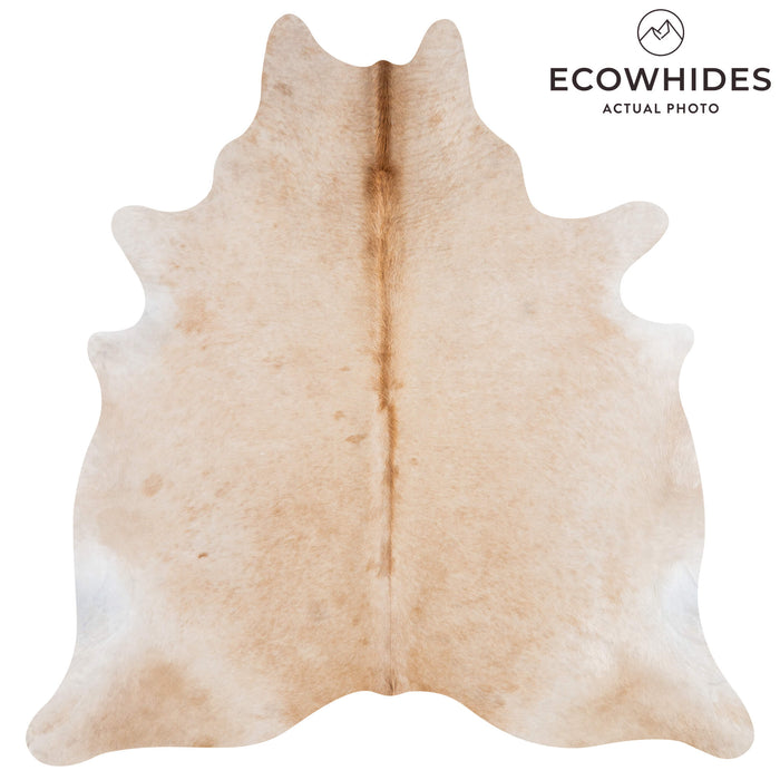 Brazilian Beige Cowhide Rug Size 7'6" L x 7'2" W 3107