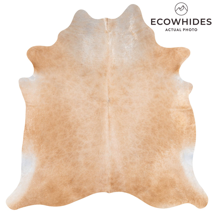 Brazilian Beige Cowhide Rug Size 6'10" L x 6'8" W 3109