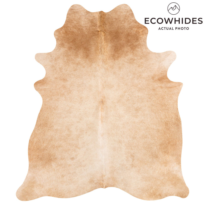 Brazilian Beige Cowhide Rug Size 7'4" L x 5'9" W 3111