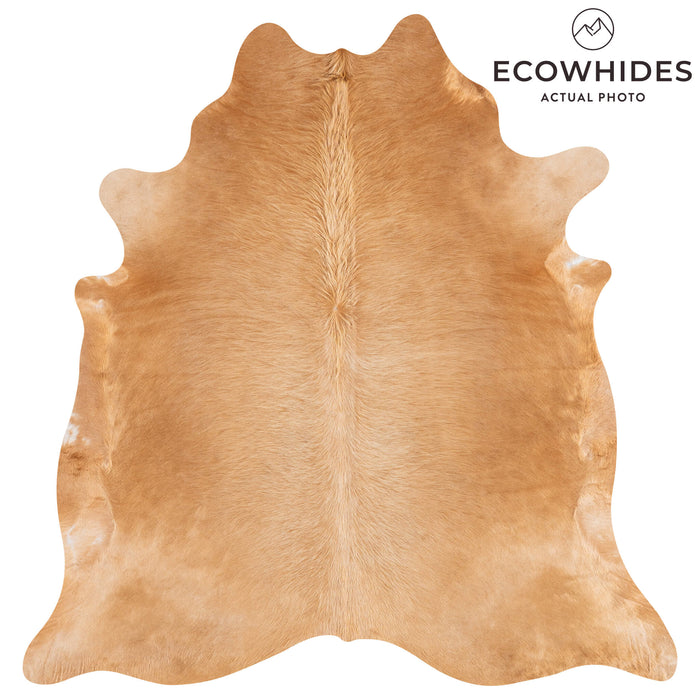 Brazilian Beige Cowhide Rug Size 7'1" L x 6'9" W 3119