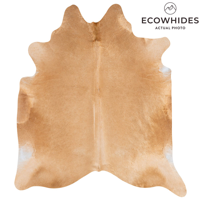 Brazilian Beige Cowhide Rug Size 7'8" L x 6'7" W 3124
