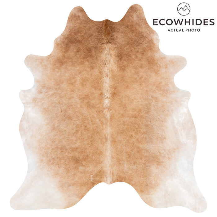 Brazilian Beige Cowhide Rug Size 7'9" L x 7'0" W 3126