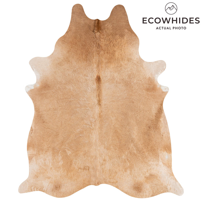 Brazilian Beige Cowhide Rug Size 8'5" L x 6'11" W 3131